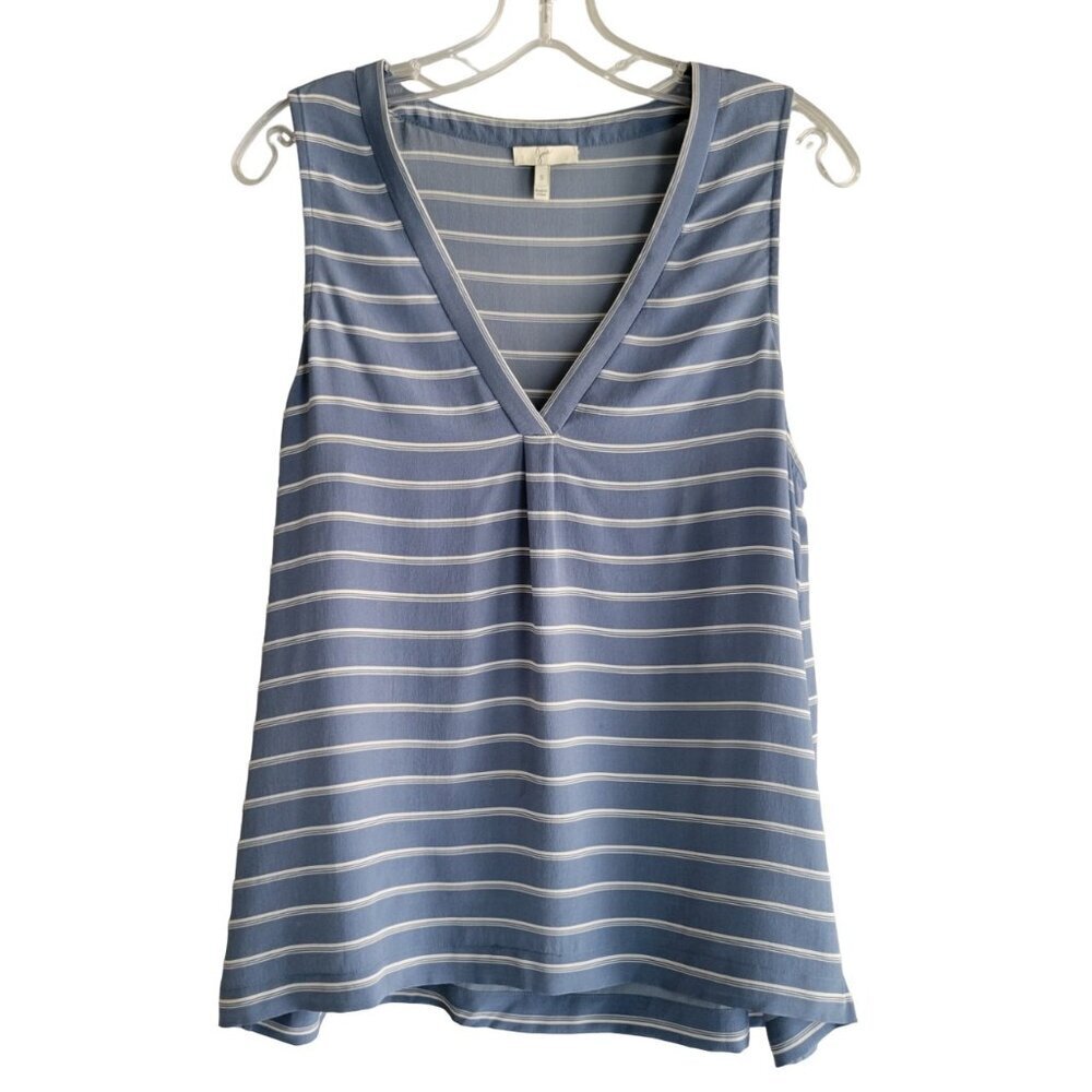 Joie V Neck Tank Top 100% Silk Size S